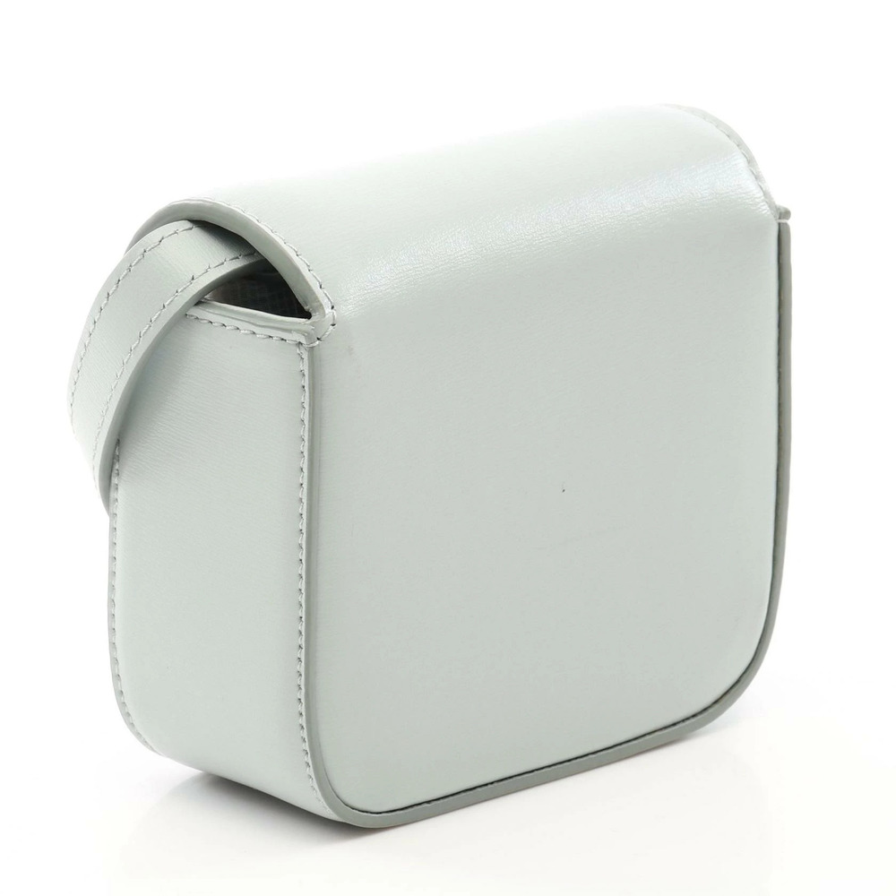 Celine Claude Leather Bag Blue Shoulder Blue